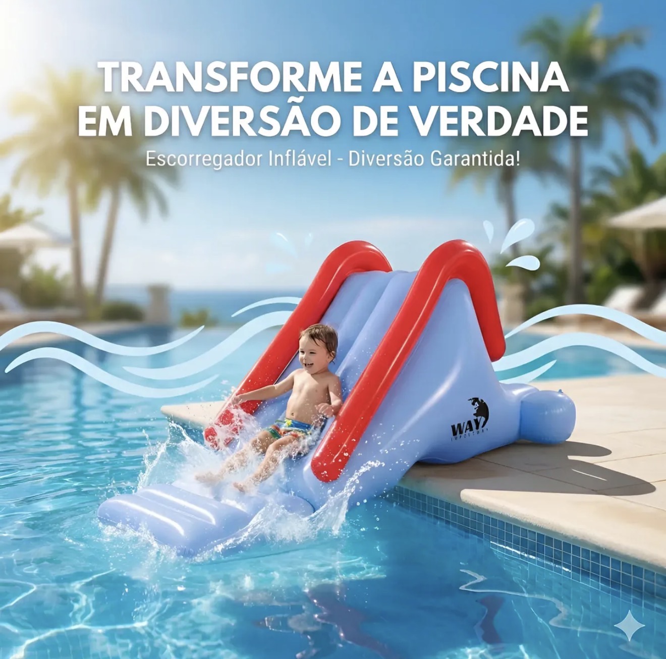 Escorregador inflável